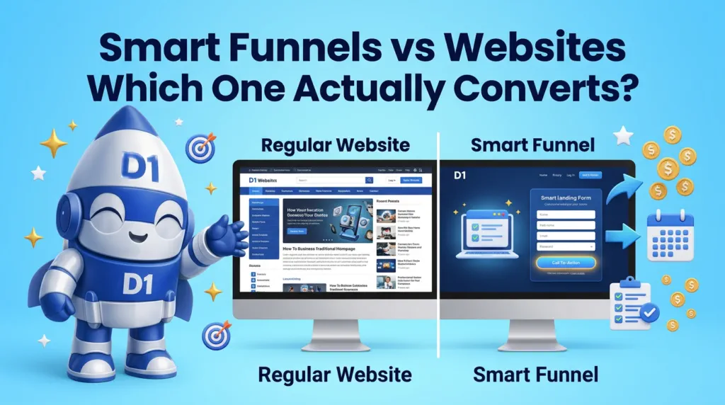 Smart Funnels vs Regular Websites: Why Service Businesses Need Funnels in 2026